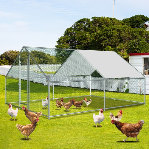 Large metal chicken coop - large,