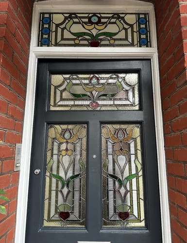 Stained glass panel bespoke - glass,