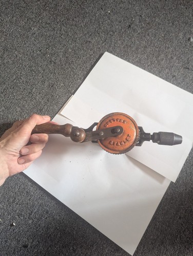 Vintage stanley hand drill - hand,