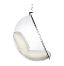Silver Hanging Acrylic Bubble Chair Plus shipping