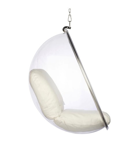 Silver hanging acrylic bubble - silver,