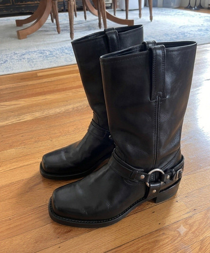 Frye men black leather - men's,