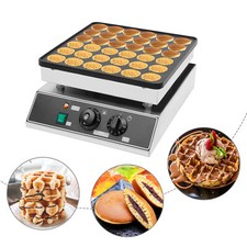Mini Dutch Pancake Baker 36PCS Commercial Electric Nonstick Waffle Maker Machine