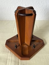 Vintage Wooden Pipe Rack Stand