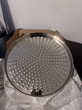 Lefroy Brooks M1-4602 12” Brass Shower Rose / Rainhead — Silver Nickel Finish