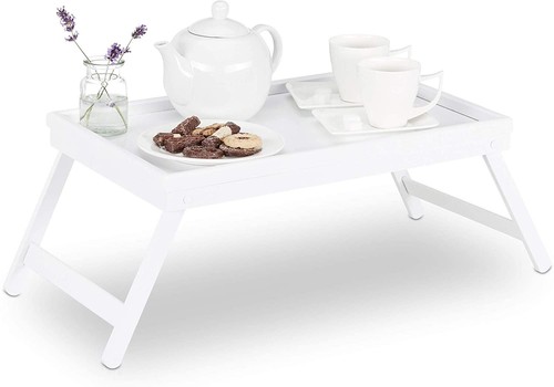 Bamboo wooden bed - bed, tray