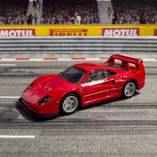 Hot Wheels Ferrari F40 Competitzione Red Custom Wheelswap Real Riders