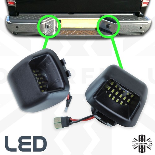Led rear bumper number plate - rear,
