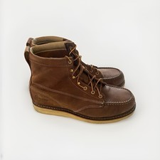 Chippewa Men's Edge Walker 6" Moc-Toe Full Grain Leather Boots New Size 11