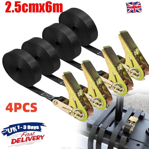 25mm zinc ratchet straps - 6m,