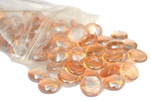 Round glass pebbles 20mm - glass,