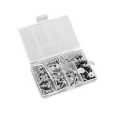 158x Motorbike Silver Fastener