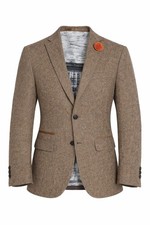 Beige Donegal Tweed Jacket