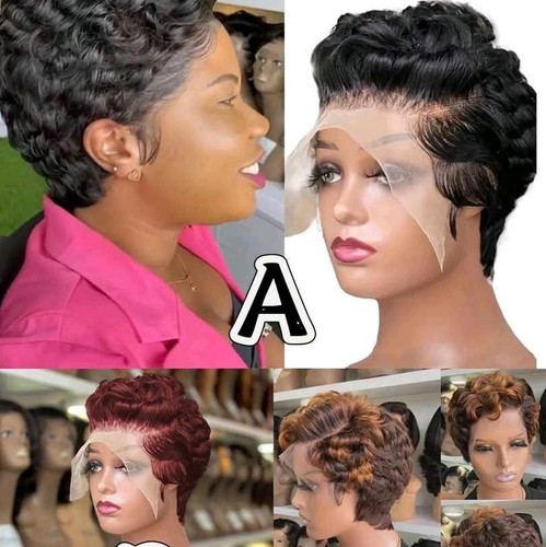 Pixie cut human hair - pixie, wig