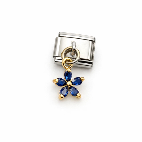 Blue flower dangle italian - flower,