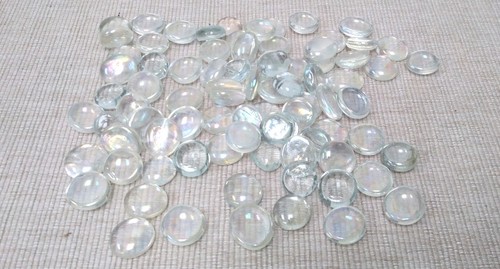 Glass pebbles 3kg clear - glass,