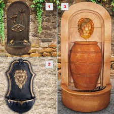WALL FOUNTAIN LION FOUNTAIN GARDEN FOUNTAIN WATER FEATURE COMPLETE SET KIT 