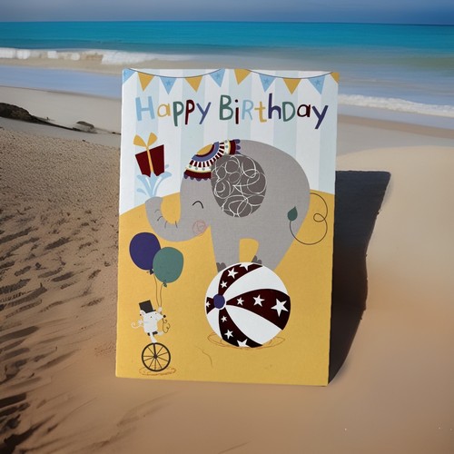 Happy birthday circus elephant - circus,