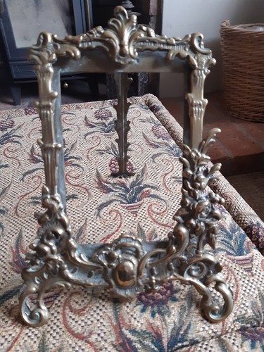 Ornate brass vintage picture - vintage,