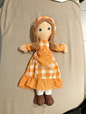 Vintage Orange Dress 50cm Cloth Doll (Holly Hobbie Knickerbocker?)