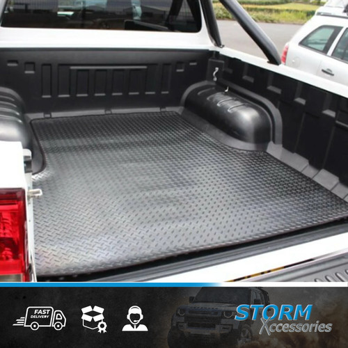Load bed rubber mat black - in,
