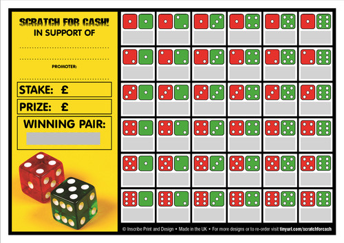Fundraising scratch cards - scratch,