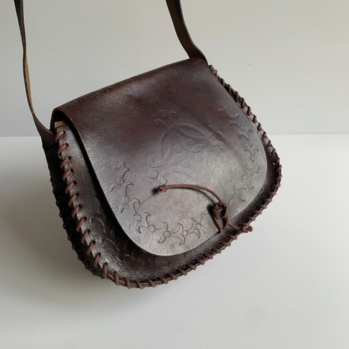 Tooled leather shoulder
