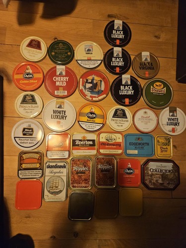 Vintage pipe tobacco tins - vintage,