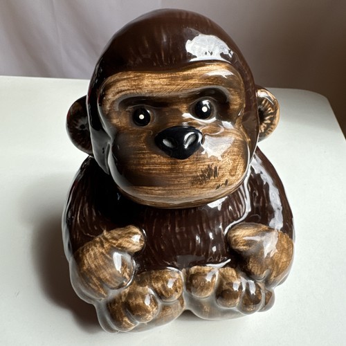 Vintage 1980s ceramic gorilla - vintage,