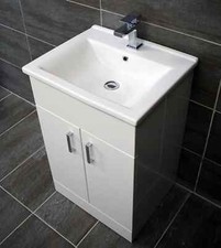 Troya 550mm Vanity Unit White