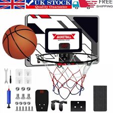 Mini Basketball Hoop Net Indoor Over the Door Backboard With Ball Pump Game Set