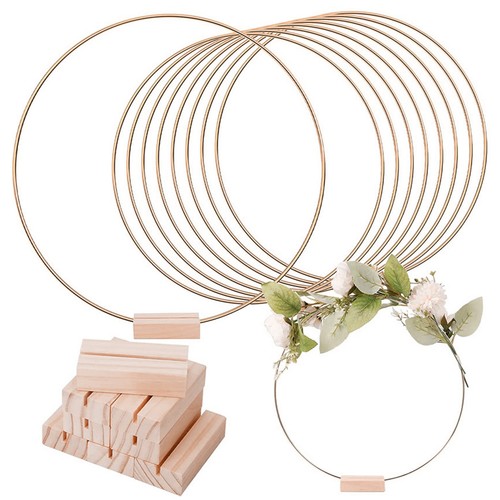 15pcs gold metal floral - gold,