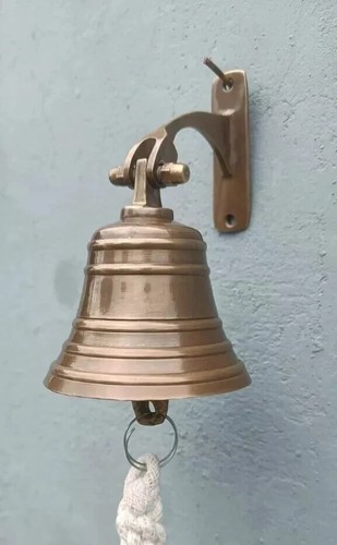 Antique brass bell - bell, nautical