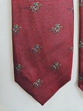 Skopes Burgundy Horse Racing Jocky Silk Tie