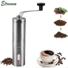Portable Manual Coffee Grinder Detachable With Ceramic Burr Bean Mill Stainless