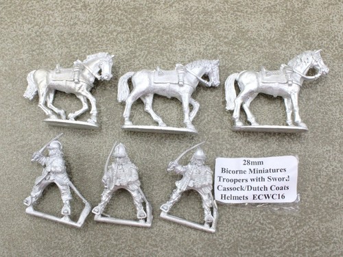 28mm ecw cavalry troopers with - cavalry,
