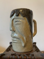 Vtg 1986 Studio Pottery FACE