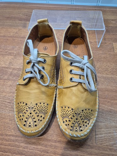 Ladies loretta yellow leather - yellow,