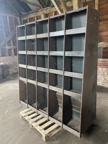 Vintage industrial metal - metal, shelf