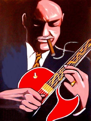Joe pass cigar print poster - print,