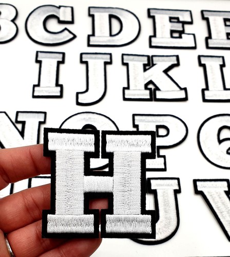 White letter patches - letter,