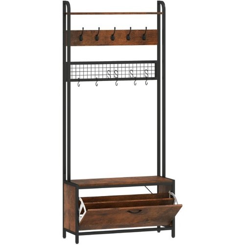 Industrial hall tree - tree, rack