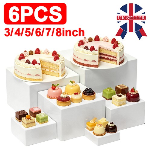6pcs acrylic buffet riser food - acrylic,