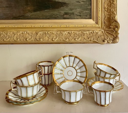 Antique davenport gold painted - davenport,
