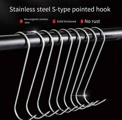 Pointed steel s hooks - x,