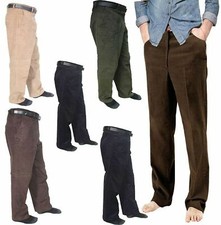 Men's Big Size Smart Casual Cord/Corduroy Trousers/Pants Size 30-50 Leg 27,29,31