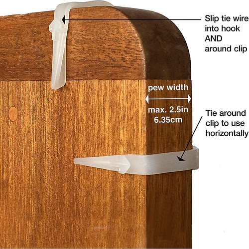 24pcs church pew clips - clips, for