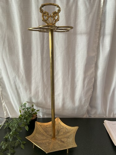 Vintage brass stick - stick, stand