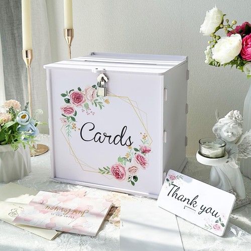 White wedding card - card, with