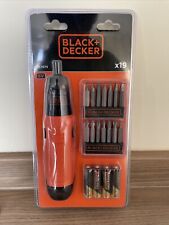 BLACK+DECKER  A7073 X19 Cordless Battery Operated Screwdriver Set - Brand New 6V